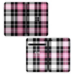 MDUO-PLAID-PNK Microsoft Surface Duo Skin - Pink Plaid -  DecalGirl