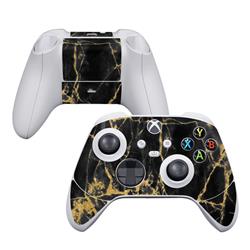 XBSSC-BLACKGOLD Microsoft Xbox Series S Controller Skin - Black Gold Marble -  DecalGirl