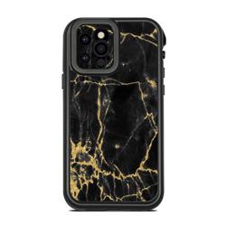 LF12P-BLACKGOLD Lifeproof iPhone 12 Pro Fre Case Skin - Black Gold Marble -  DecalGirl