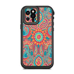 LF12P-CARNIVALPAISLEY Lifeproof iPhone 12 Pro Fre Case Skin - Carnival Paisley -  DecalGirl