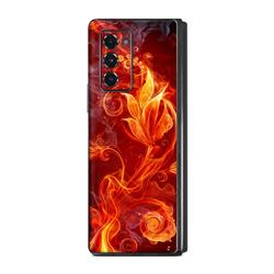 SGZF2-FLWRFIRE Samsung Galaxy Z Fold 2 Skin - Flower of Fire -  DecalGirl