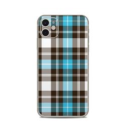 AIP11-PLAID-TUR Apple iPhone 11 Skin - Turquoise Plaid -  DecalGirl