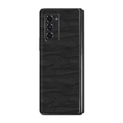 SGZF2-BLACKWOOD Samsung Galaxy Z Fold 2 Skin - Black Woodgrain -  DecalGirl