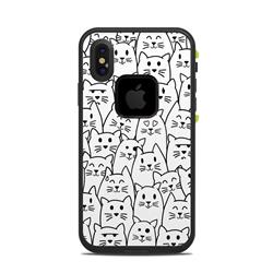 LFAX-MOODYCATS Lifeproof iPhone X Fre Case Skin - Moody Cats -  DecalGirl