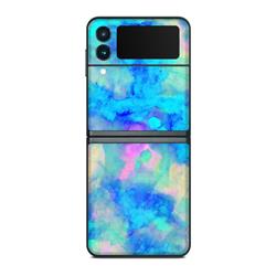 SGZFL3-ELECTRIFY Samsung Galaxy Z Flip 3 Skin - Electrify Ice Blue -  DecalGirl