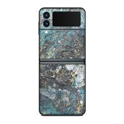 SGZFL3-GGLACIERMARB Samsung Galaxy Z Flip 3 Skin - Gilded Glacier Marble -  DecalGirl