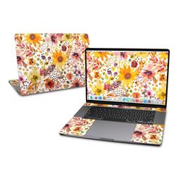 Picture of DecalGirl MB16-SUMMERSUNFLOWER MacBook Pro 16 Early 2019 Skin - Summer Watercolor Sunflowers
