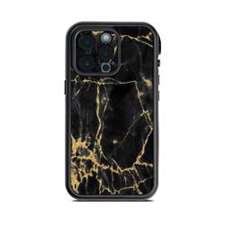 LF13P-BLACKGOLD Lifeproof iPhone 13 Pro Fre Case Skin - Black Gold Marble -  DecalGirl