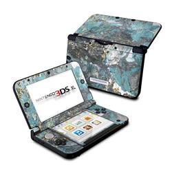 N3DX-GGLACIERMARB Nintendo 3DS XL Skin - Gilded Glacier Marble -  DecalGirl