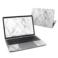 MB-WHT-MARBLE Apple MacBook Skin - White Marble -  DecalGirl