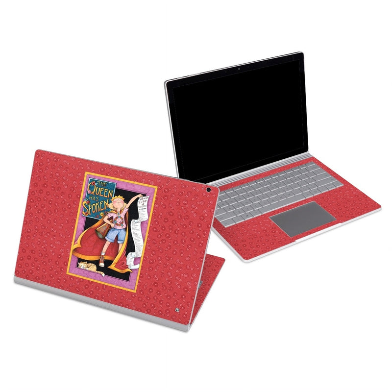 MSSB-SPOKEN Microsoft Surface Book Skin - Queen Has Spoken -  Decal Girl