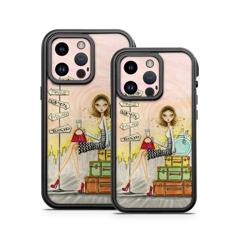 OFAIP14-JETSET Otterbox Fre iPhone 14 Case Skin - The Jet Setter -  Decal Girl