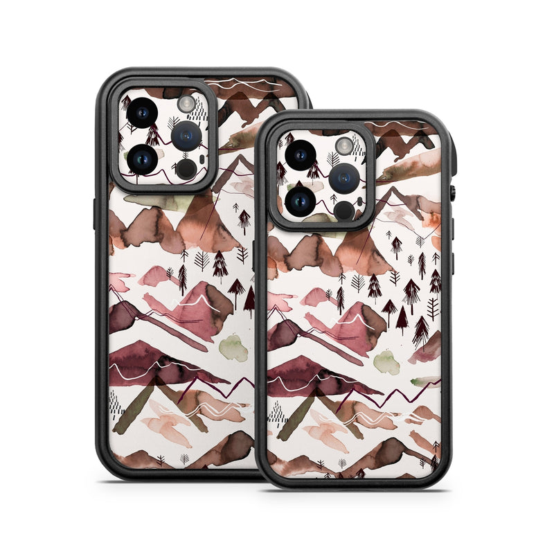 OFAIP14-REDMTN Otterbox Fre iPhone 14 Case Skin - Red Mountains -  Decal Girl