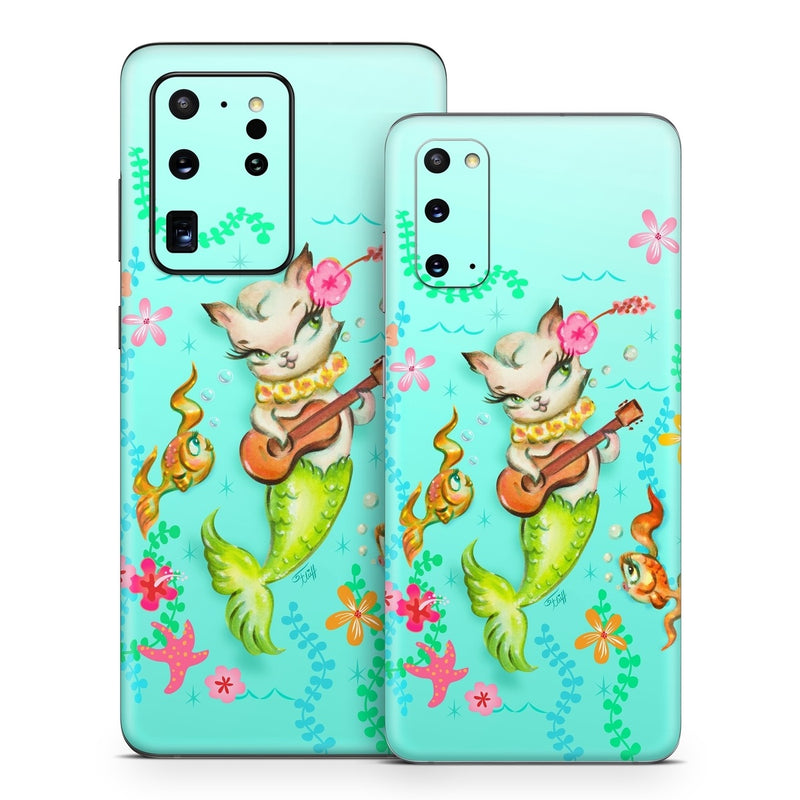 SGS20-MERKITUKEL Samsung Galaxy S20 Skin - Merkitten with Ukelele -  Decal Girl