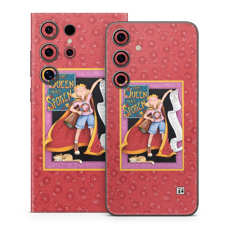 SGS24-SPOKEN Samsung Galaxy S24 Skin - Queen Has Spoken -  Decal Girl