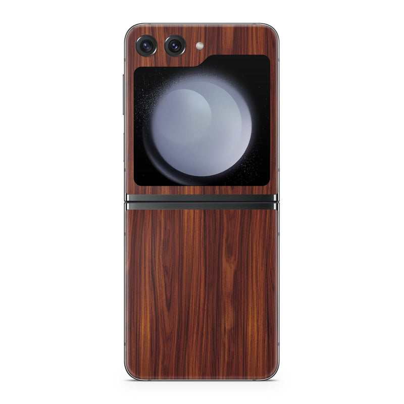 SGZFLP5-DKROSEWOOD Samsung Galaxy Z Flip5 Skin - Dark Rosewood -  Decal Girl