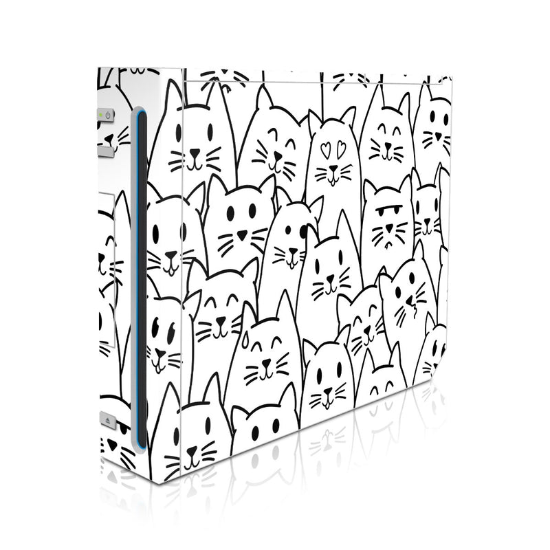 WII-MOODYCATS Nintendo Wii Skin - Moody Cats -  Decal Girl