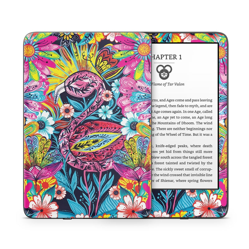 AKIN-FLASHYFLAMINGO Kindle Skin - Flashy Flamingo -  Decal Girl