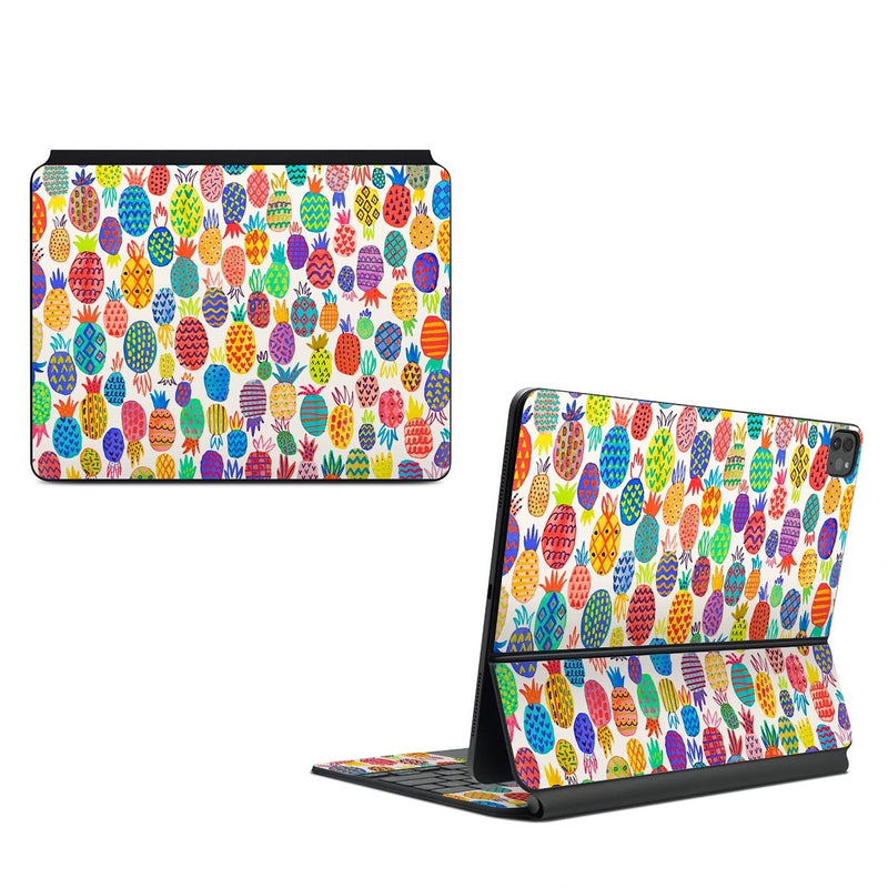 AMKB-COLORFULPINE Apple Magic Keyboard for iPad Skin - Colorful Pineapples -  Decal Girl