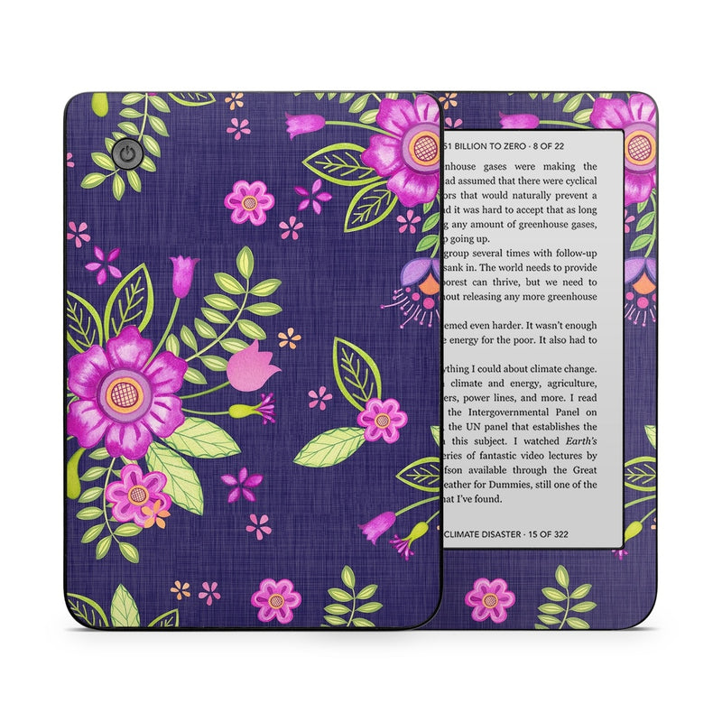 KC2E-FOLKFLORAL Kobo Clara 2E Skin - Folk Floral -  Decal Girl