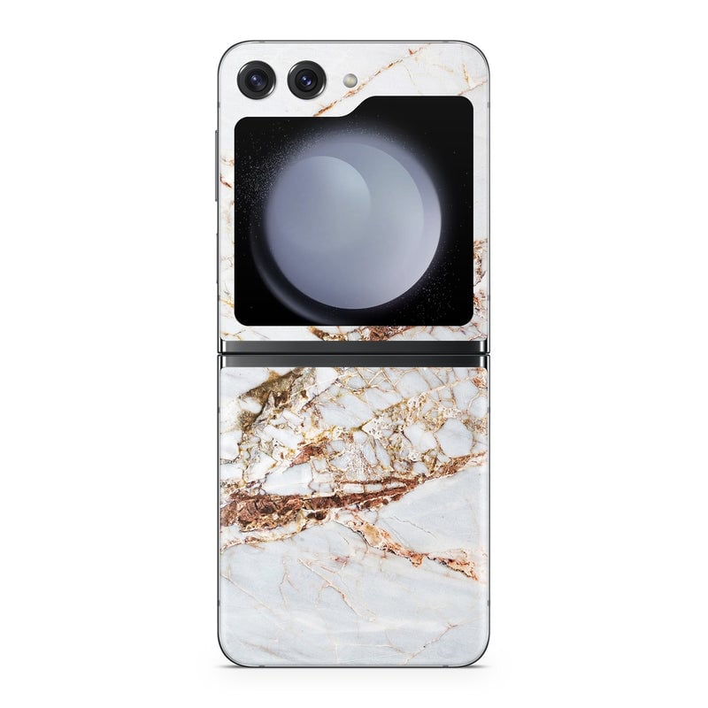 SGZFLP5-HZLMRB Samsung Galaxy Z Flip5 Skin - Hazel Marble -  Decal Girl