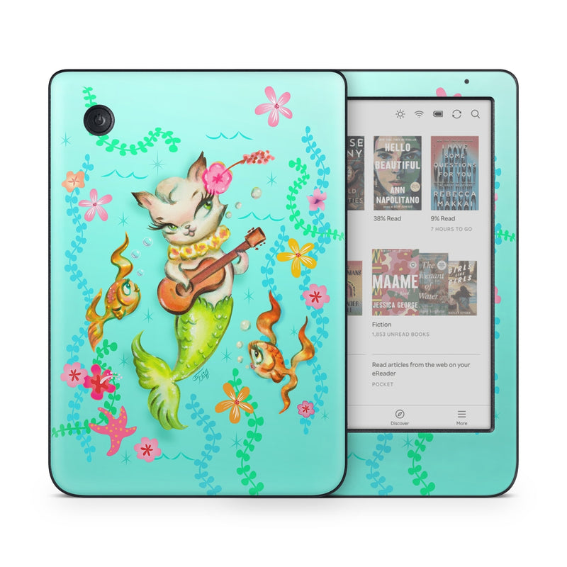 KCC-MERKITUKEL Kobo Clara Colour Skin - Merkitten with Ukelele -  Decal Girl