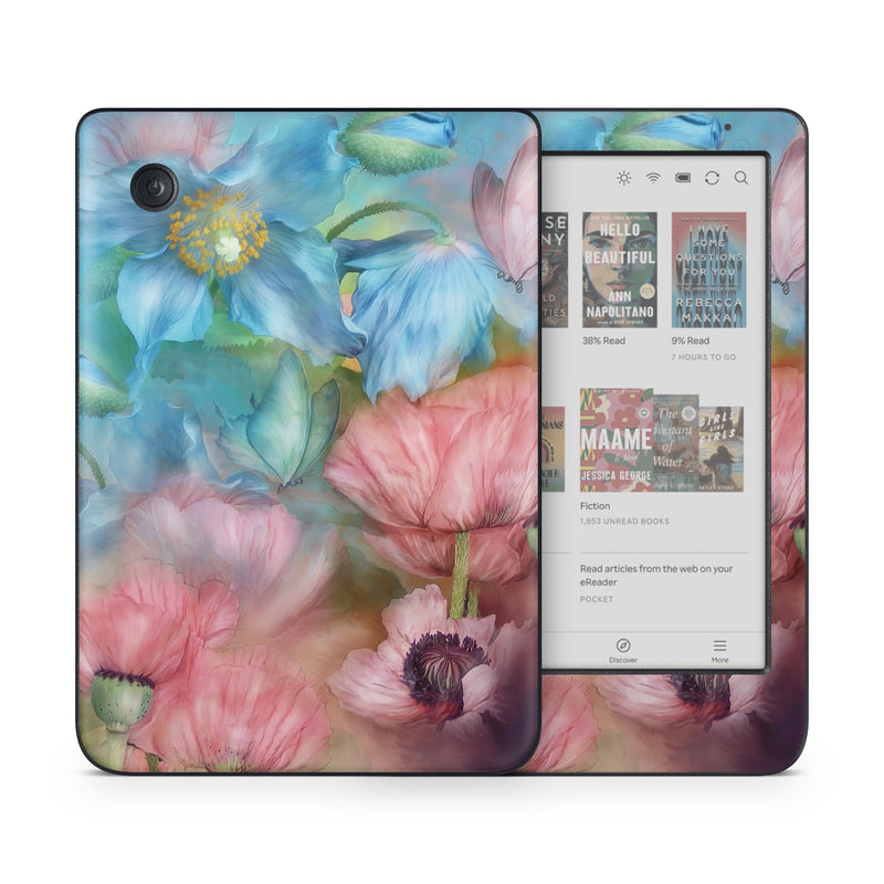 KCC-POPPYGARDEN Kobo Clara Colour Skin - Poppy Garden -  Decal Girl