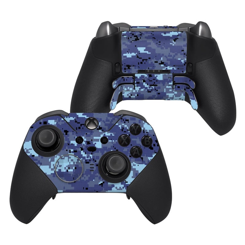 XBOEC2-DIGISCAMO Microsoft Xbox One Elite Controller 2 Skin - Digital Sky Camo -  Decal Girl