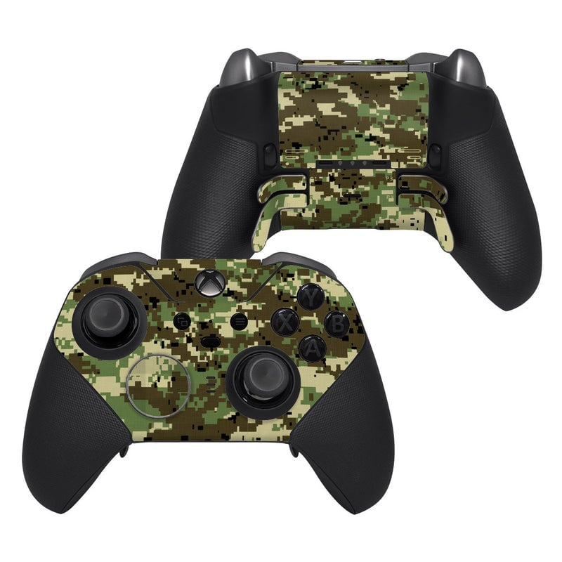 XBOEC2-DIGIWCAMO Microsoft Xbox One Elite Controller 2 Skin - Digital Woodland Camo -  Decal Girl