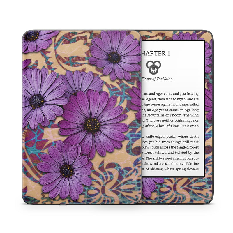 AKIN-DAISDAM Kindle Skin - Daisy Damask -  Decal Girl