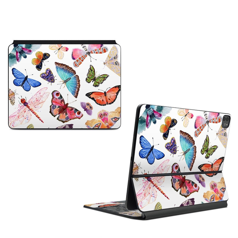 AMKB-BUTTERFLYSCAT Apple Magic Keyboard for iPad Skin - Butterfly Scatter -  Decal Girl