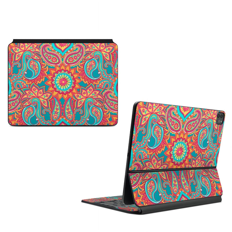 AMKB-CARNIVALPAISLEY Apple Magic Keyboard for iPad Skin - Carnival Paisley -  Decal Girl