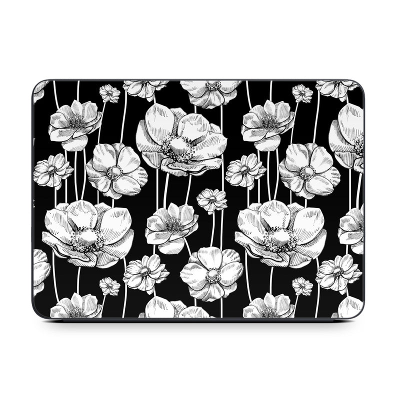 ASKF-STRIPEDBLOOMS Apple Smart Keyboard Folio Skin - Striped Blooms -  Decal Girl