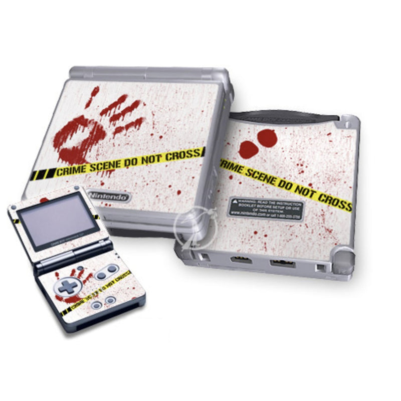 GBASP-CRIME-REV Nintendo Gameboy Advance SP Skin - Crime Scene Revisited -  Decal Girl