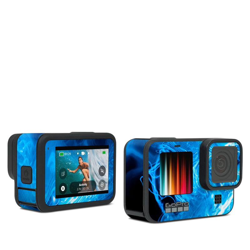 GPHB-QWAVES-BLU GoPro Hero Black Skin - Blue Quantum Waves -  Decal Girl