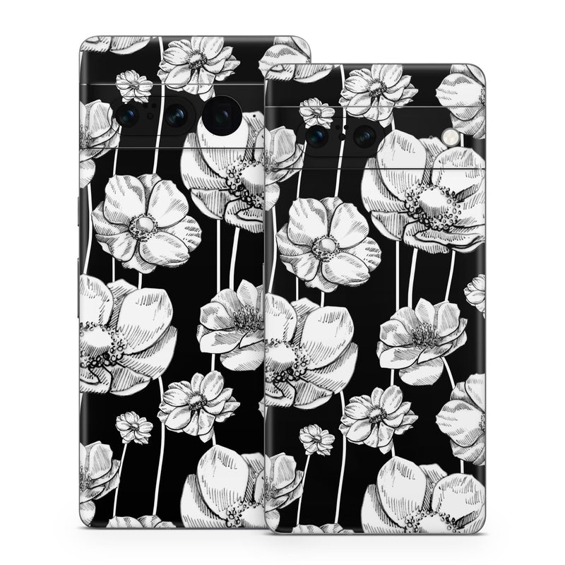 GPX7-STRIPEDBLOOMS Google Pixel 7 Skin - Striped Blooms -  Decal Girl