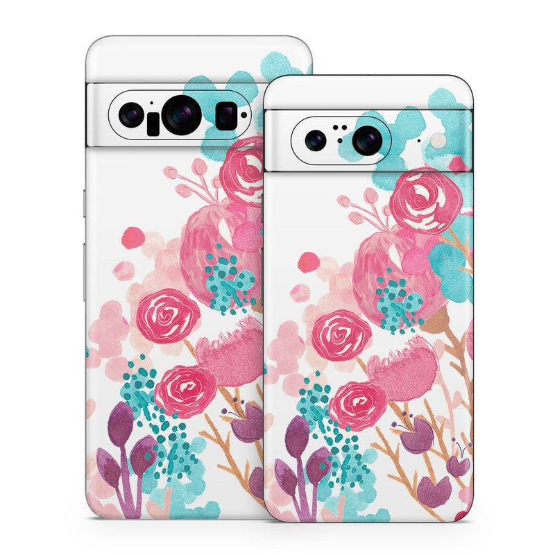 GPX8-BLUSHBLS Google Pixel 8 Skin - Blush Blossoms -  Decal Girl