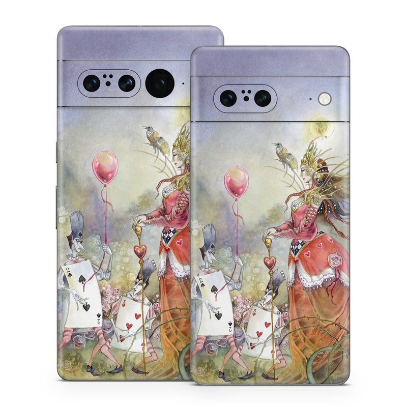 GPX7-QUOHEARTS Google Pixel 7 Skin - Queen of Hearts -  Decal Girl