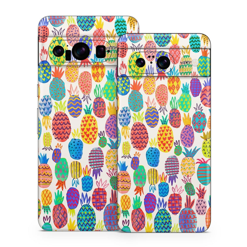 GPX8-COLORFULPINE Google Pixel 8 Skin - Colorful Pineapples -  Decal Girl