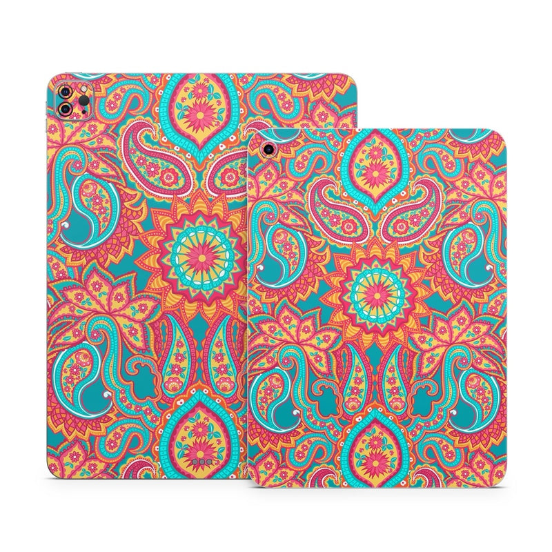 IPD-CARNIVALPAISLEY Apple iPad Skin - Carnival Paisley -  Decal Girl