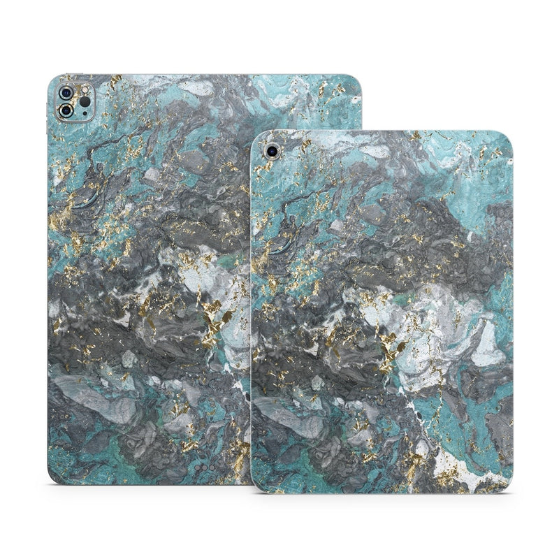 IPD-GGLACIERMARB Apple iPad Skin - Gilded Glacier Marble -  Decal Girl