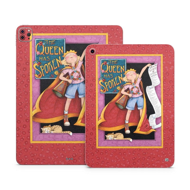 IPD-SPOKEN Apple iPad Skin - Queen Has Spoken -  Decal Girl