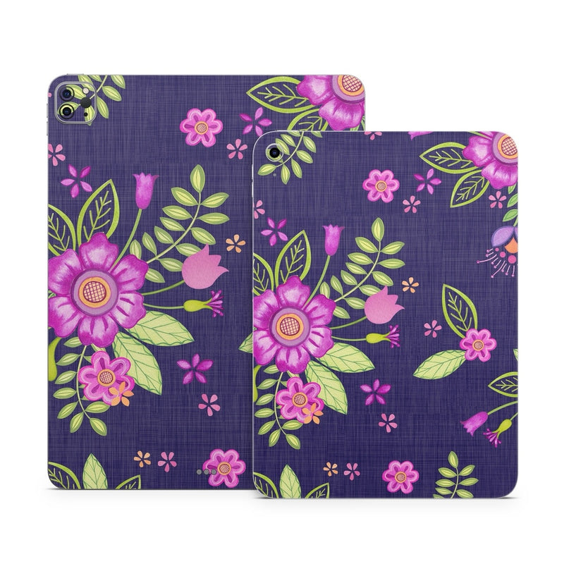 IPD-FOLKFLORAL Apple iPad Skin - Folk Floral -  Decal Girl