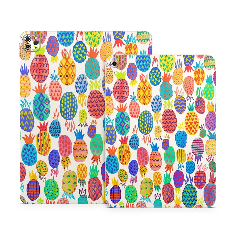 IPD-COLORFULPINE Apple iPad Skin - Colorful Pineapples -  Decal Girl