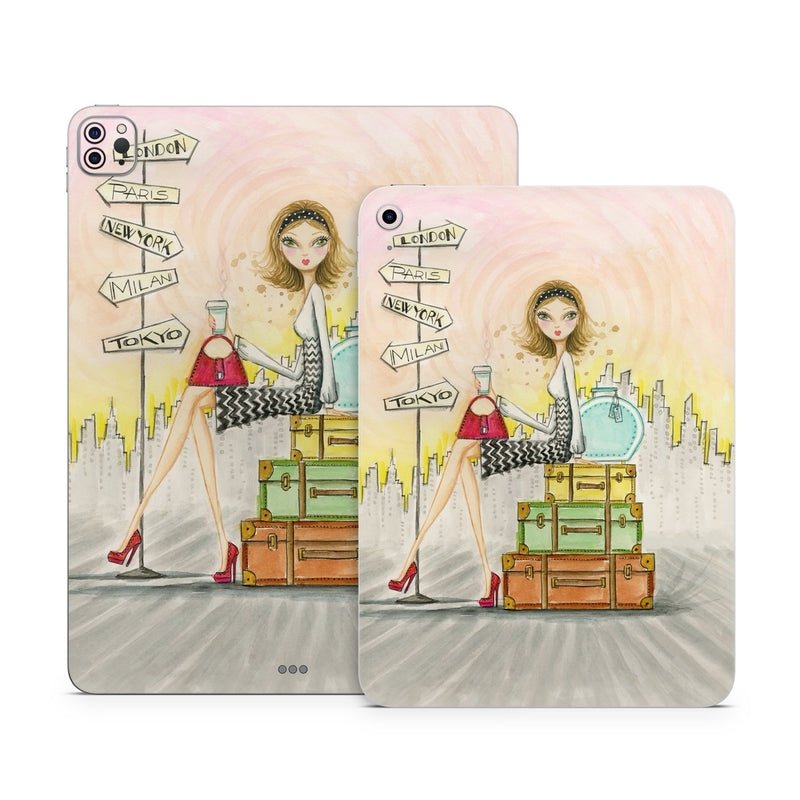 IPD-JETSET Apple iPad Skin - The Jet Setter -  Decal Girl