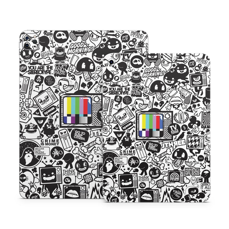 IPD-TVKILLS Apple iPad Skin - TV Kills Everything -  Decal Girl