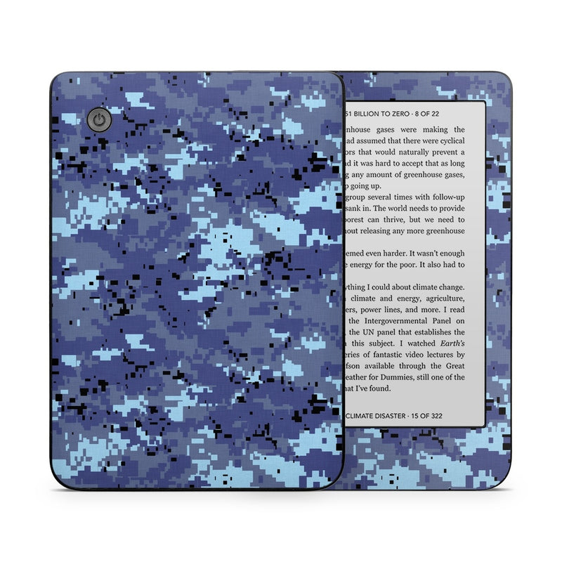 KC2E-DIGISCAMO Kobo Clara 2E Skin - Digital Sky Camo -  Decal Girl