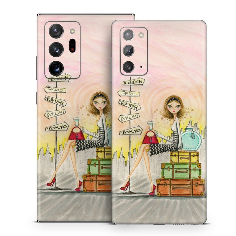 SGN20-JETSET Samsung Galaxy Note 20 Skin - The Jet Setter -  Decal Girl