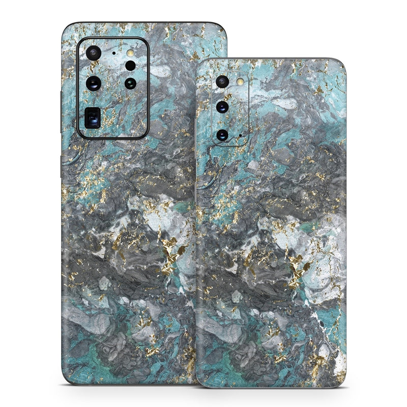 SGS20-GGLACIERMARB Samsung Galaxy S20 Skin - Gilded Glacier Marble -  Decal Girl