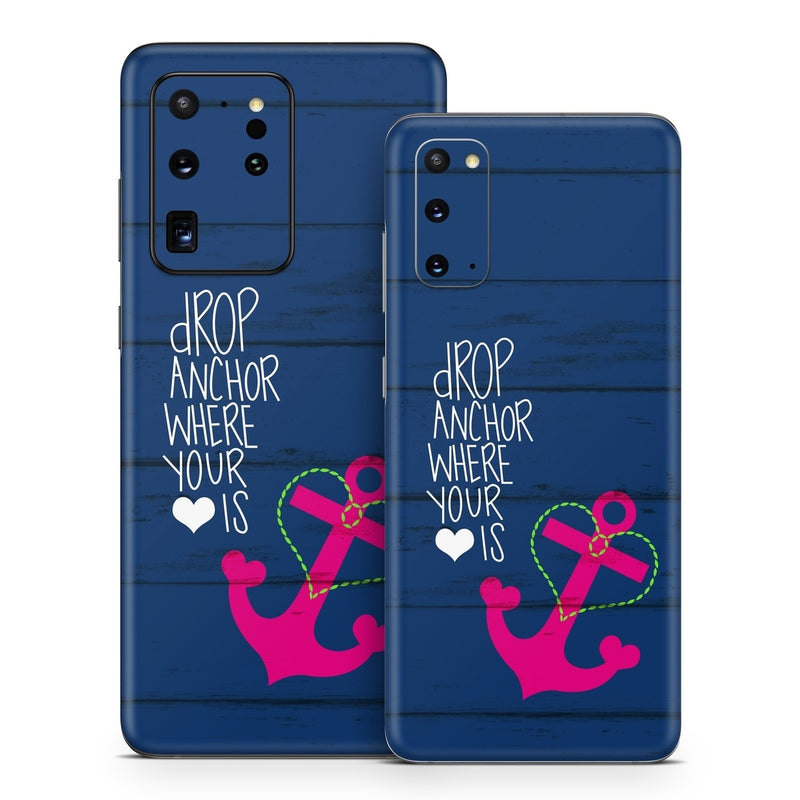 SGS20-DANCHOR Samsung Galaxy S20 Skin - Drop Anchor -  Decal Girl